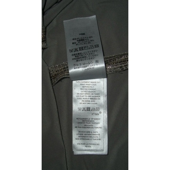 Lauren Ralph Lauren Dress Metallic Silver Gold Iridescent Shiny Holiday Sheath - Picture 9 of 12